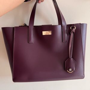Kate Spade Burgundy Tote Bag